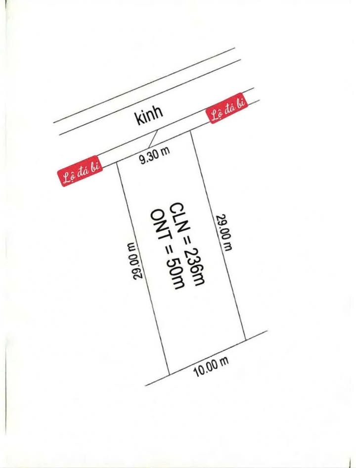 Đất nền Hòa Lộc Tam Bình 313m² 265 triệu - Sổ đỏ chính chủ