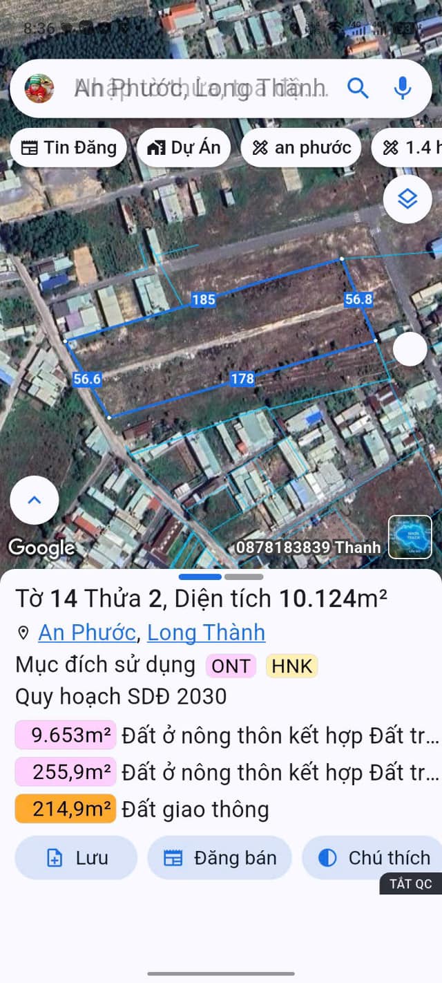 Đất nền An Phước Long Thành 200m² Sổ đỏ chính chủ
