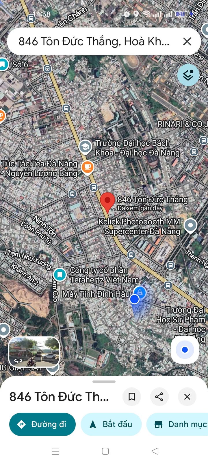 Đất nền Tôn Đức Thắng Liên Chiểu 640m² - Sổ đỏ chính chủ