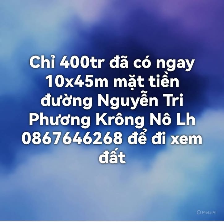 Đất nền Nâm Nung Krông Nô 450m² 400 triệu - Đường to ô tô