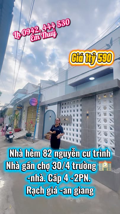Nhà Nguyễn Cư Trinh Rạch Giá 74m² 1,59 tỷ - Giá tốt hiếm có