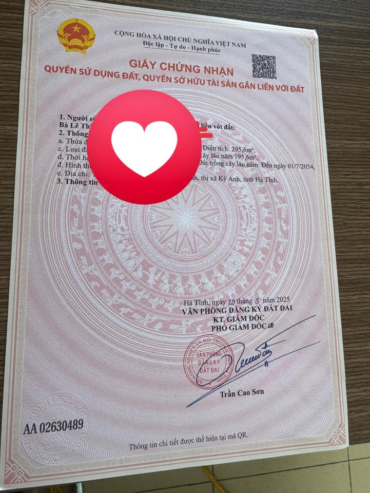 Đất nền QL1A Kỳ Trinh 300m² giá thỏa thuận - Sổ đỏ chính chủ