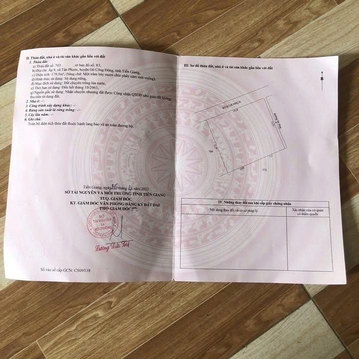 Đất nền TL871B Tiền Giang 168m² 560 triệu - Sổ đỏ chính chủ