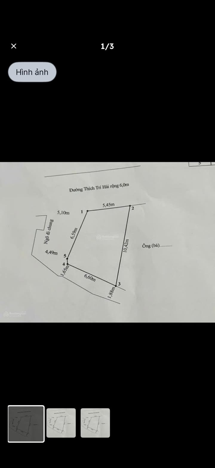 Nhà mặt đường Thích Trí Hải Lê Chân 52m2 - Chính chủ bán