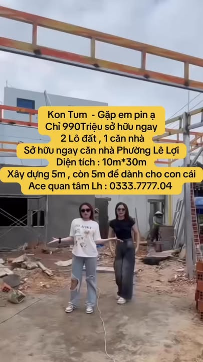 Nhà riêng Lê Lợi Kon Tum 150m² 990 triệu - Sẵn sàng ở ngay