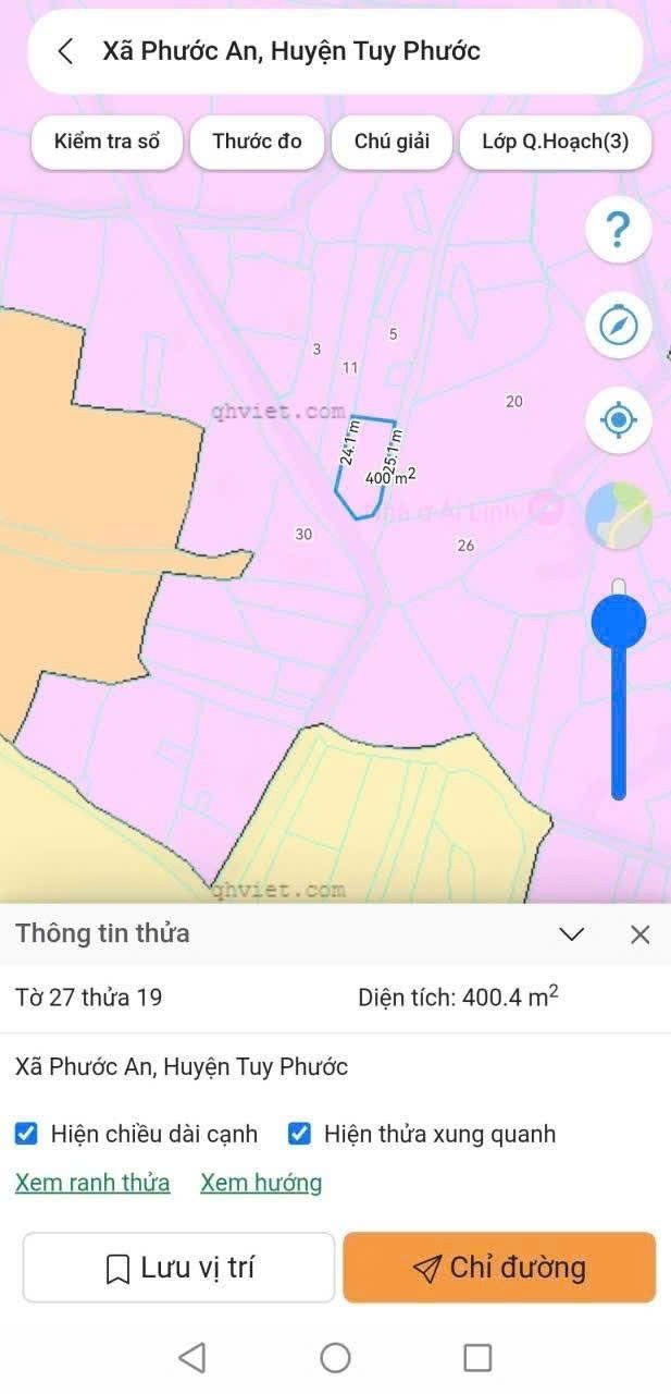 Đất vườn Phước Mỹ Quy Nhơn 400m2 - Sổ đỏ chính chủ
