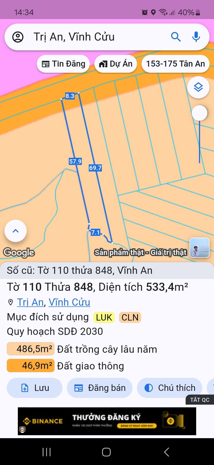 Đất Vĩnh An 500m² 700-799 triệu - Sổ đỏ chính chủ