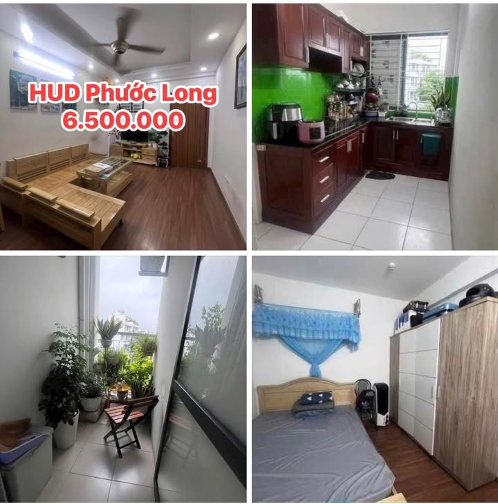Căn hộ Hud Phước Long Nha Trang 60m2 6,5tr - View đẹp