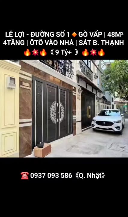 Nhà riêng Lê Lợi Gò Vấp 48m² 9 tỷ - Ô tô vào nhà