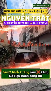 Nhà phố Nguyễn Trãi Q1 84m2/21.3 tỷ - Mặt tiền kinh doanh