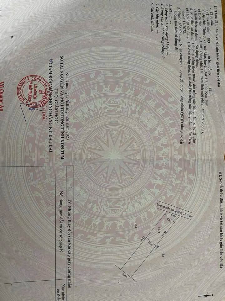 Đất nền Đắk Mar 204m²/300 triệu - Tiềm năng tăng giá