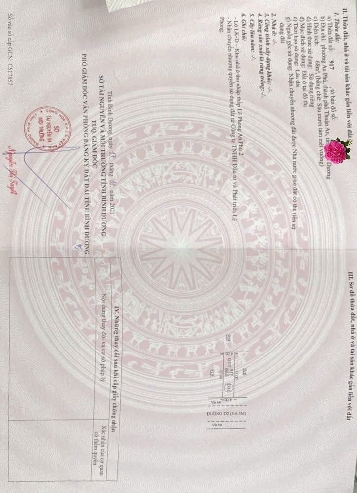 Đất nền Dĩ An 68m² 2.5 tỷ - Sổ đỏ chính chủ