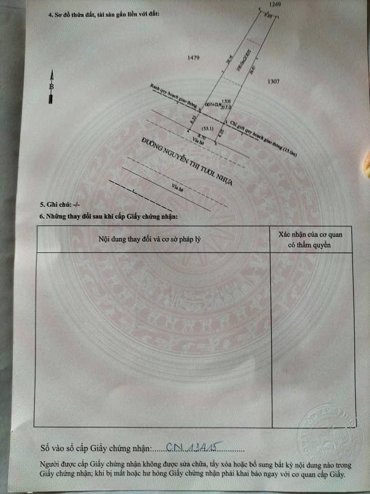 Đất Nguyễn Thị Tươi Tân Uyên 317m² 7.3 tỷ - Sổ đỏ chính chủ