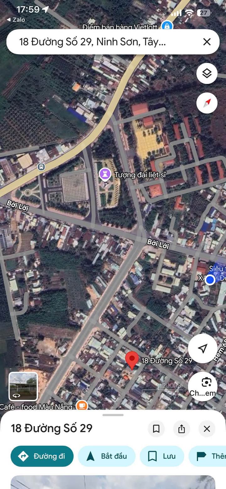 Đất nền Tây Ninh Ninh Sơn 174m2 260 trieu/m - So do chinh chu