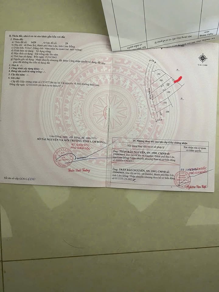 Nhà mặt tiền Tản Đà Bảo Lộc 532m² 4 tỷ - Ô tô vào tận nhà