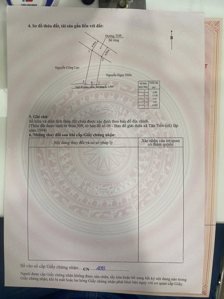 Đất nền Tân Tiến An Dương 65,5m² giá 2 tỷ - Sổ đỏ chính chủ