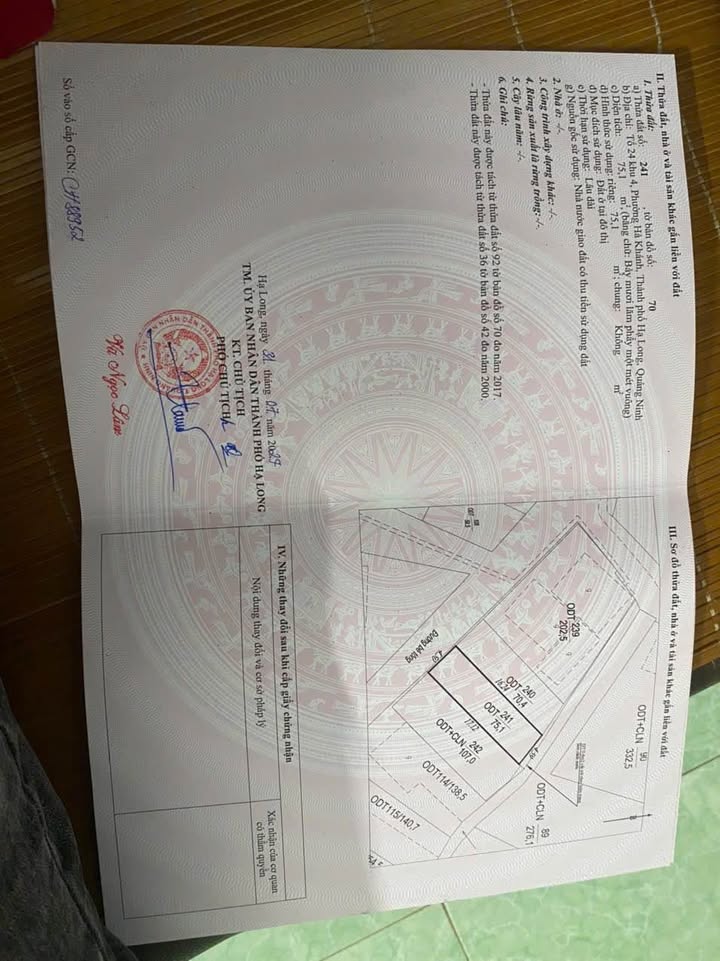 Đất Hà Khánh Hạ Long 75m² 1.3 tỷ - Sổ đỏ chính chủ