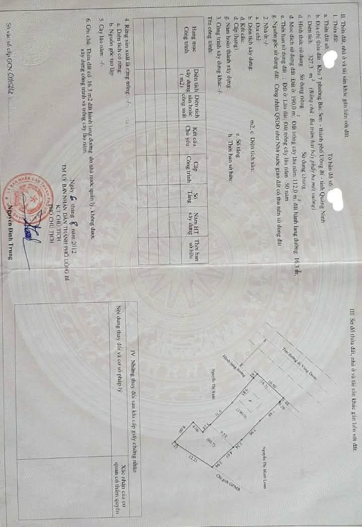 Đất Khu 7 Bắc Sơn Uông Bí 327m² 3 tỷ - Sổ đỏ chính chủ