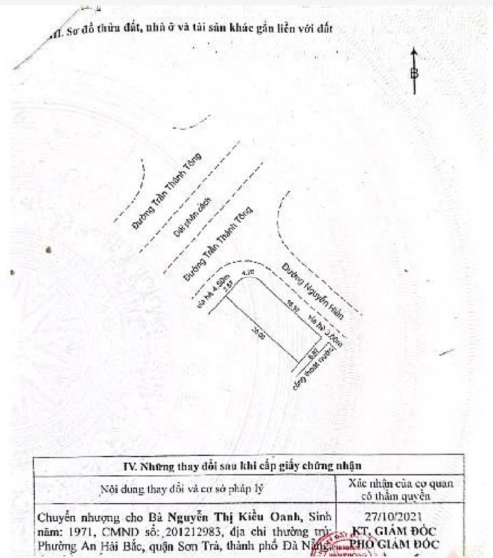 Đất nền Trần Thánh Tông Sơn Trà 134m² 15 tỷ - Sổ đỏ chính chủ