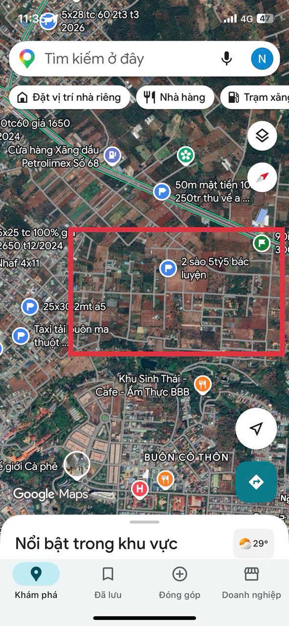 Đất 500m² Thôn 1 Cưebua Buôn Ma Thuột - Sổ đỏ