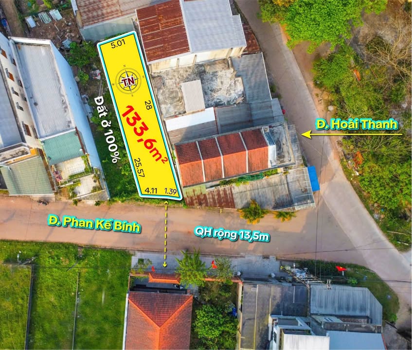 Đất nền Phan Kế Bính Huế 134m² 2.58 tỷ - Hạ tầng hoàn thiện
