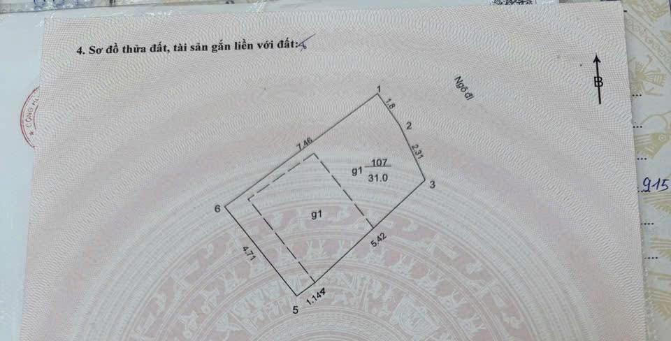 Đất nền Pháo Đài Láng 31m² 6 tỷ - Sổ đỏ chính chủ