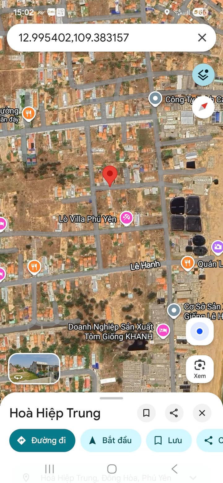 Đất nền Hòa Hiệp Bắc Lê Hanh 204m² - Sổ đỏ chính chủ