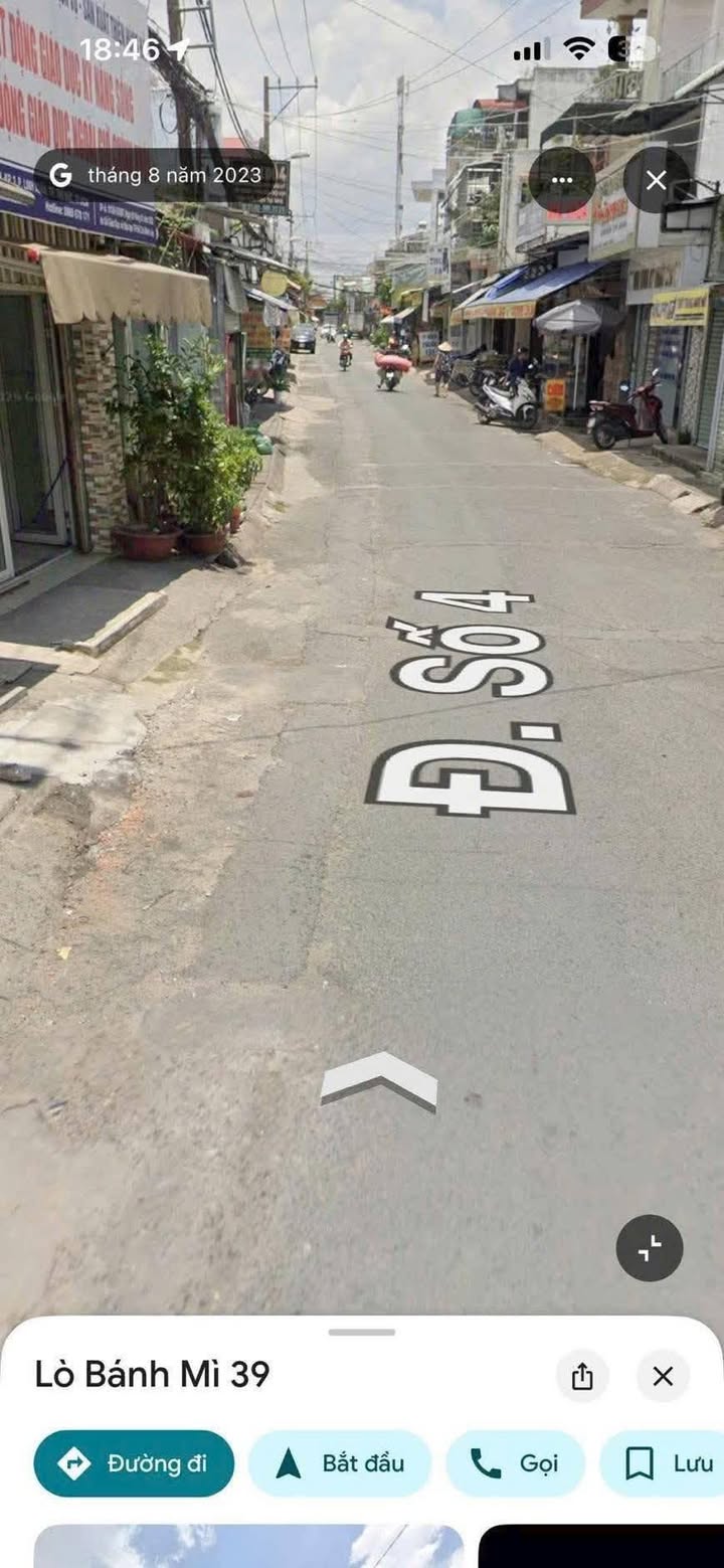 Đất nền Đường số 4 Bến Cát 160m² 6.4 tỷ - Sổ đỏ chính chủ