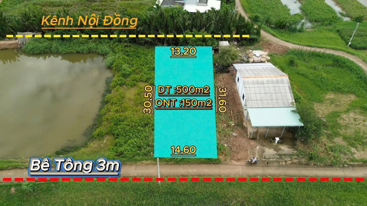 Đất nền Phú Đông 500m² giá 490 triệu - Sổ đỏ chính chủ