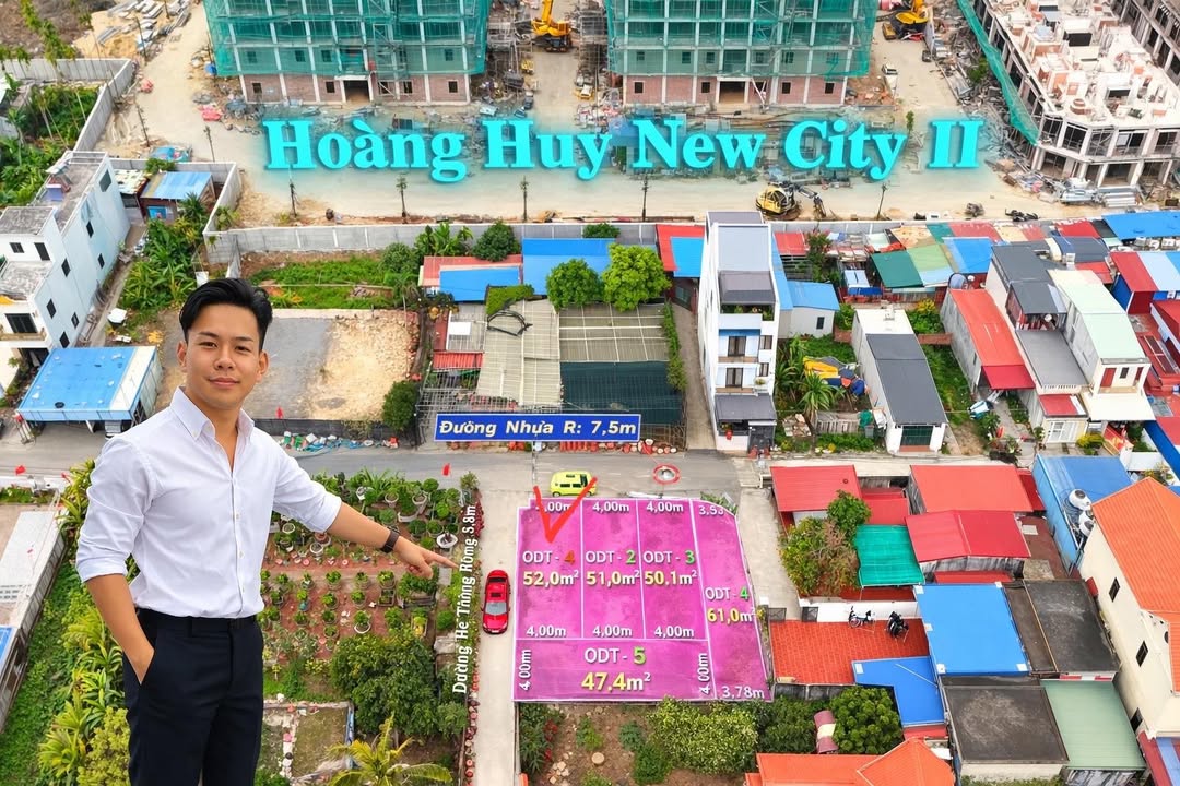 Đất nền Hoàng Huy Newcity 52m² giá 3 tỷ - Sổ đỏ chính chủ