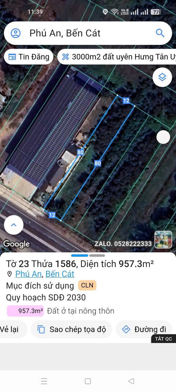 Đất nền Tỉnh 744 Tân An 948m² - Tiềm năng tăng giá