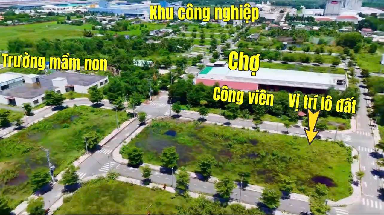 Đất nền Long Cang Cần Đước 72m² 1,05 tỷ - Sổ đỏ chính chủ