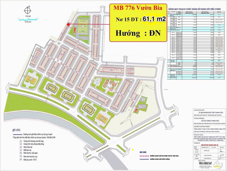 Đất nền Vườn Bia Phú Sơn Đại lộ Đông Tây 61m² 3.7 tỷ – Sổ đỏ chính chủ