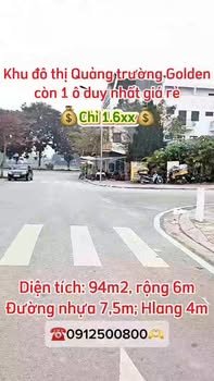 Đất nền GODEN FIELD Nghĩa Lộ 94m² giá 1.6 tỷ - Sổ đỏ chính chủ