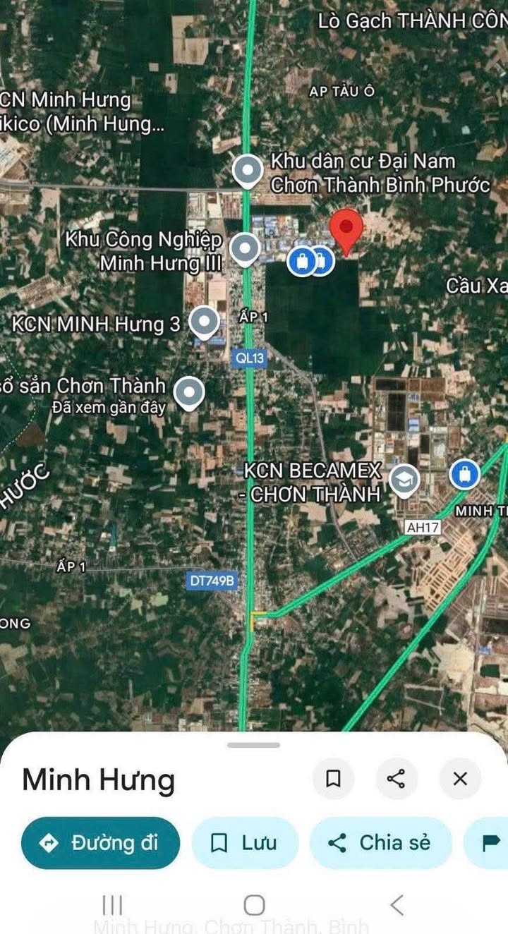 Đất nền KCN Minh Hưng Hàn Quốc 140m² 300tr - Sổ đỏ chính chủ