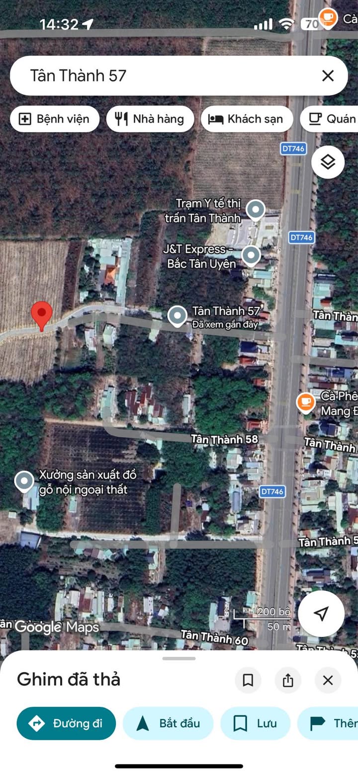 Đất Tân Thành 57 Bắc Tân Uyên 730m2 2.9 tỷ - Sổ đỏ