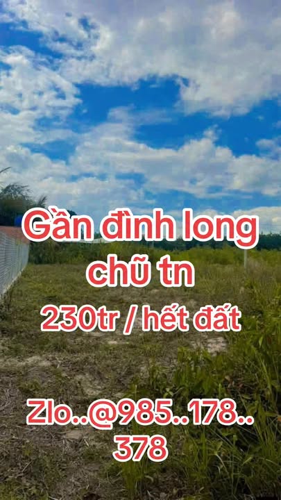 Đất thổ cư Bàu Bàng 136m² 230 triệu - Sổ đỏ chính chủ