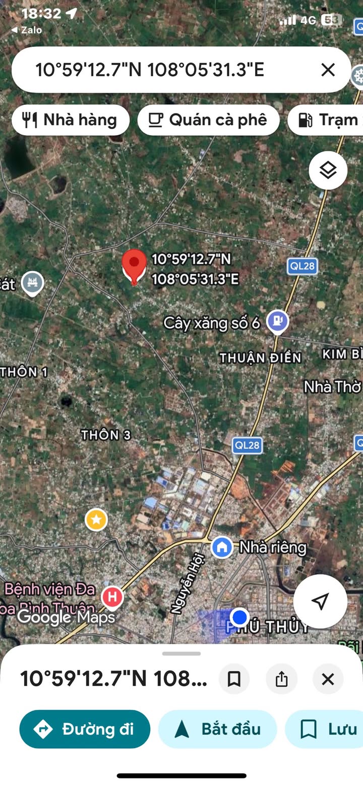 Đất CLN Hàm Liêm 612m² 1.2 tỷ - Sổ đỏ chính chủ