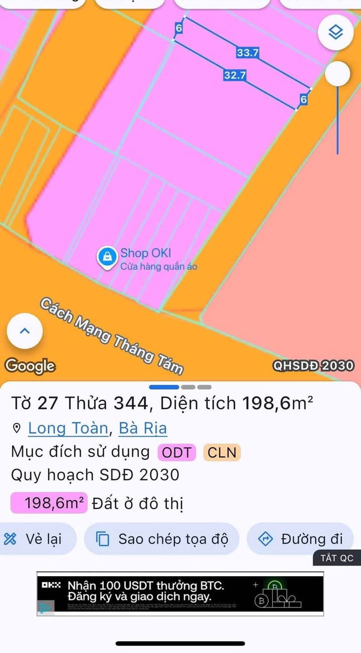 Đất nền Cách Mạng Tháng Tám Việt Trì 199m² 4.2 tỷ - Sổ đỏ chính chủ