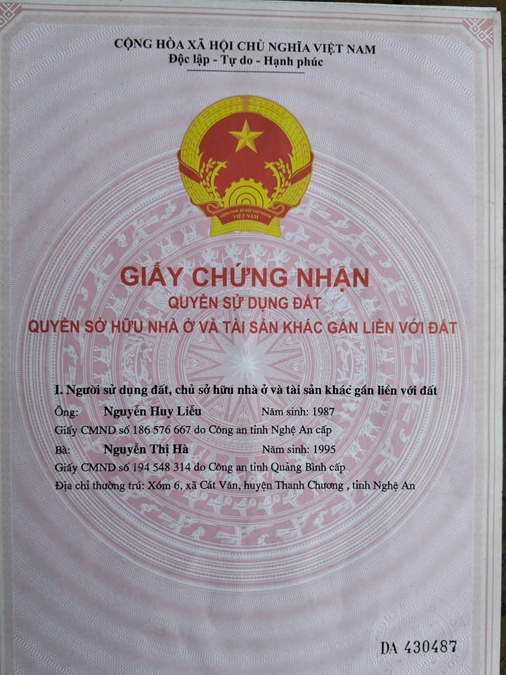 Đất nền Nghĩa Thành Nghệ An 2.520m² 7xx triệu - Sổ đỏ chính chủ