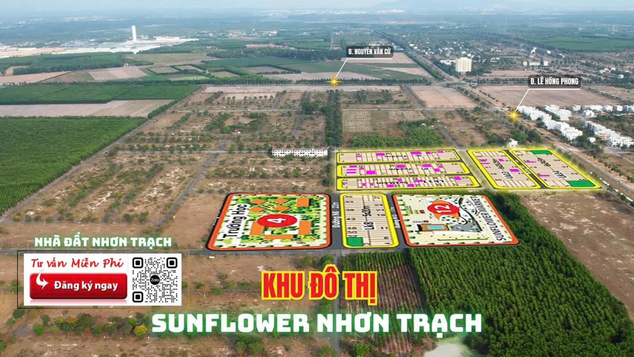 Đất nền Sunflower City Nhơn Trạch 97.5m² Sổ đỏ chính chủ
