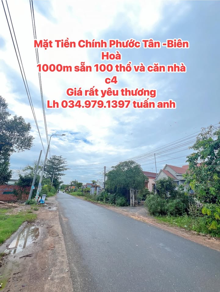 Đất Phước Tân Biên Hòa 1080m² 3,5 tỷ Đường to ô tô