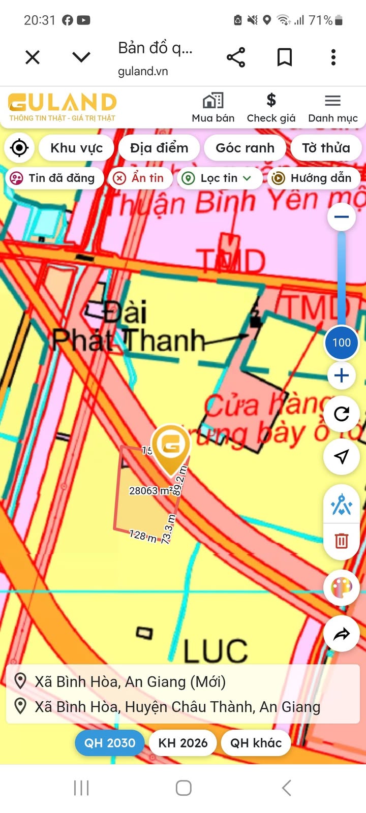 Farm Bình Hòa - An Giang 2.5 ha 8.75 tỷ - Ô tô vào tận đất