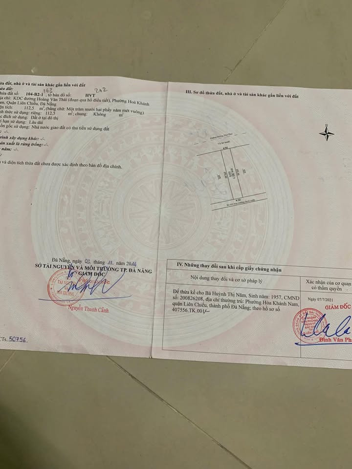 Nhà phố Hoàng Văn Thái Liên Chiểu 112m² 4 tỷ - Mặt tiền kinh doanh