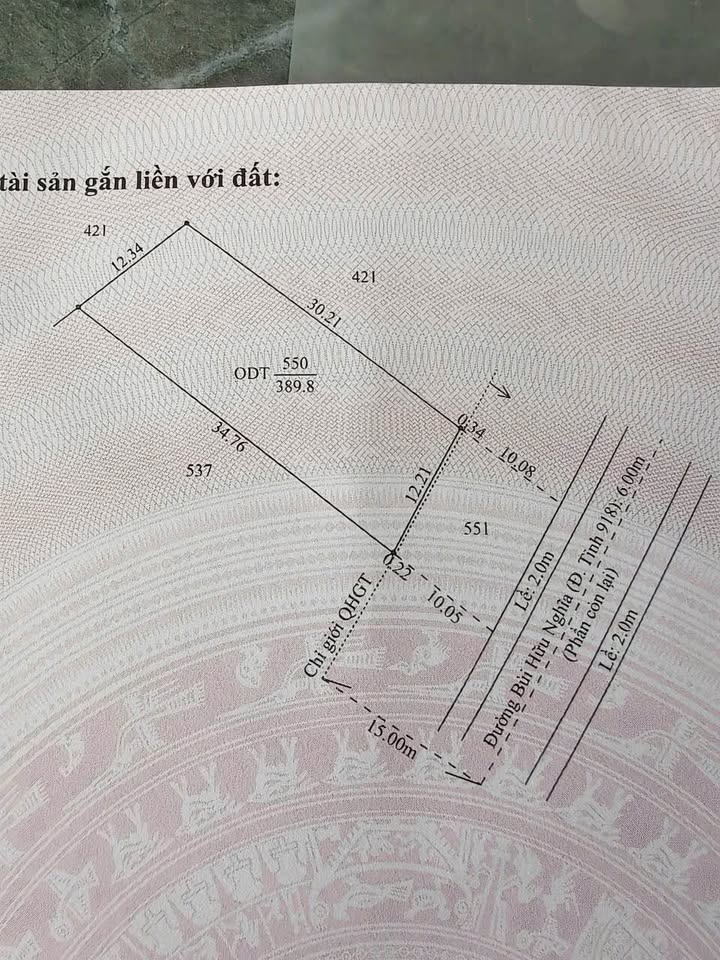 Đất nền Bùi Hữu Nghĩa Cần Thơ 514m² 6 tỷ - Sổ đỏ chính chủ
