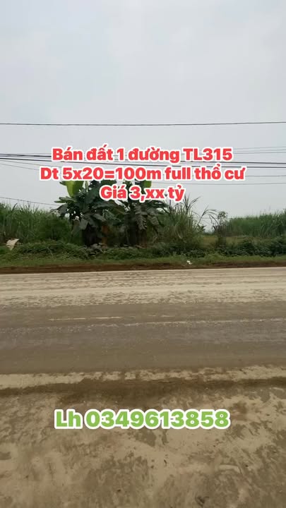 Đất TL315 Hà Lộc 100m² 3.xxx tỷ - Sổ đỏ chính chủ