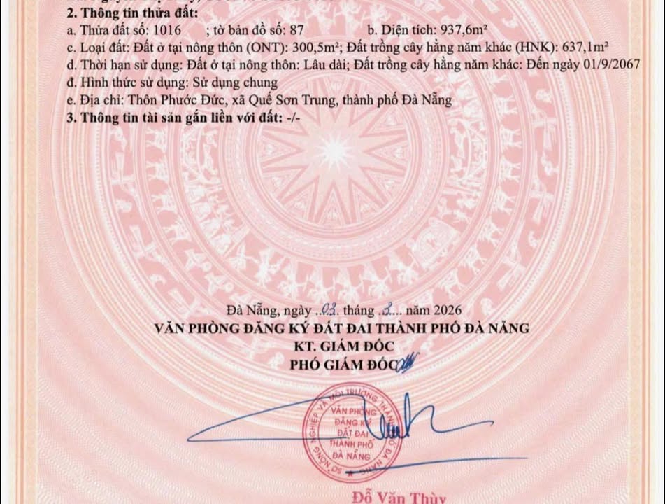 Đất vườn Quế Châu 1000m² 5xx triệu - Sổ đỏ chính chủ