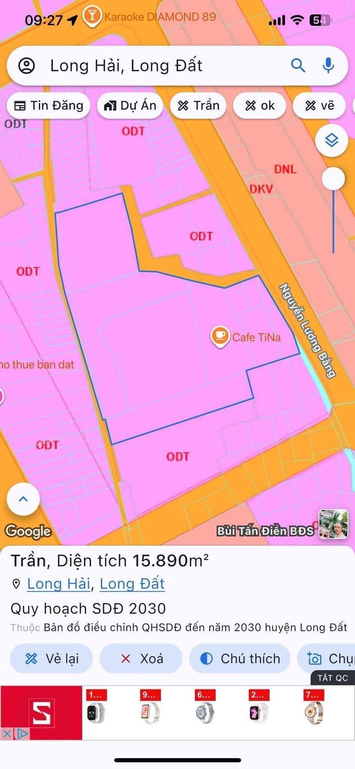 Đất Long Đất 1000m² 10 tỷ - Sổ đỏ chính chủ