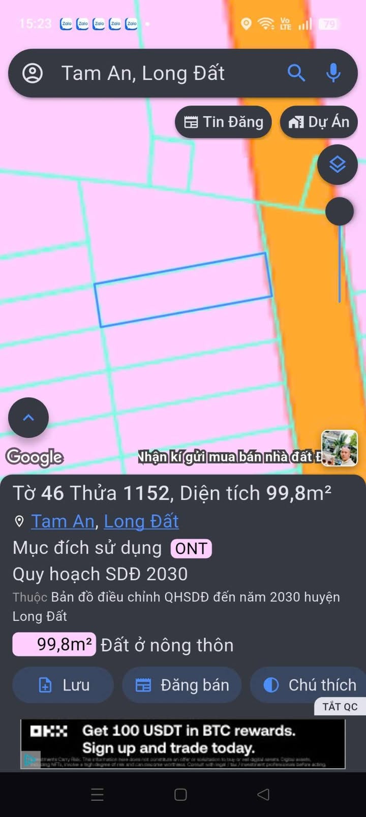 Đất nền Tam An Long Đất 100m² 1.16 tỷ - Sổ đỏ chính chủ