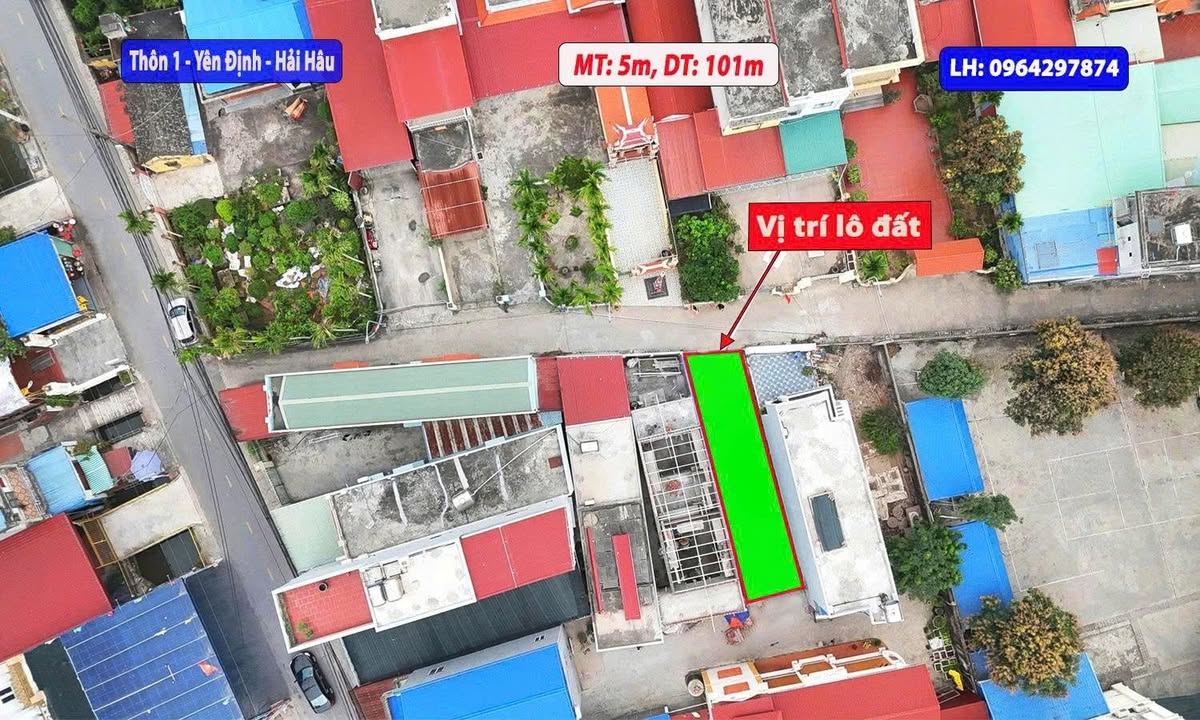 Đất nền Thôn 1 Yên Định 100m² 1,9 tỷ - Sổ đỏ chính chủ